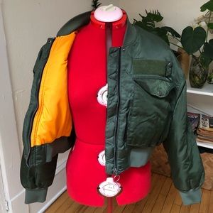 Zara cropped bomber jacket